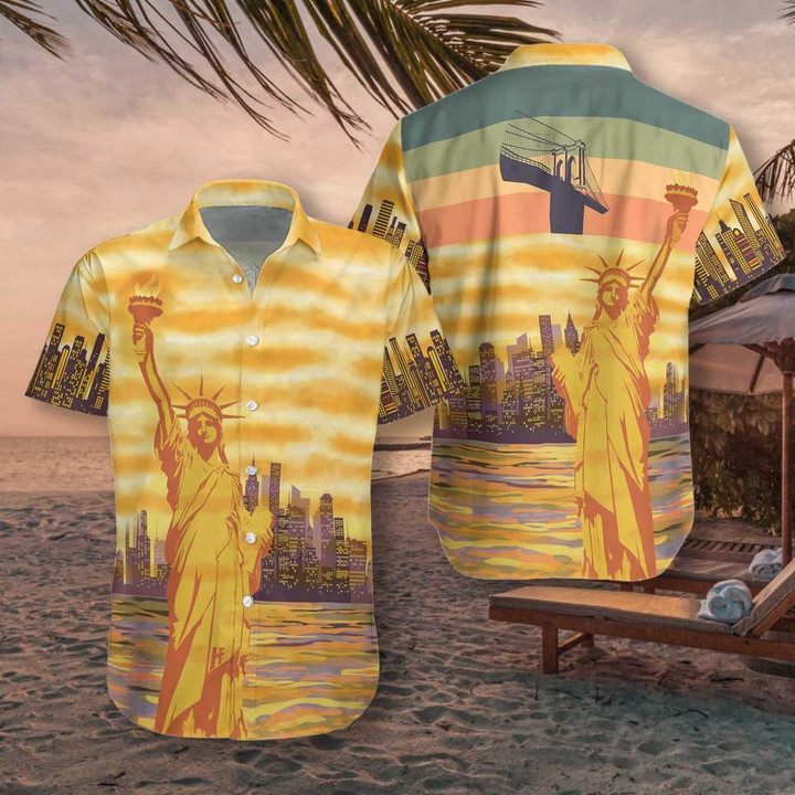 New York City Classic Vintage Hawaiian Shirt | For Men & Women | Adult | HW6918