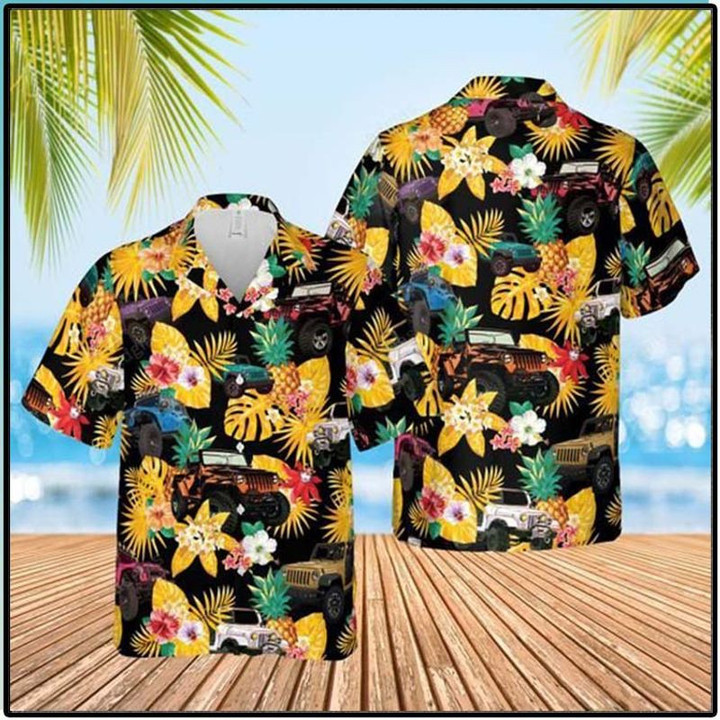 Jeep Pineapple Hawaiian Shirt | For Men & Women | Adult | HW7308