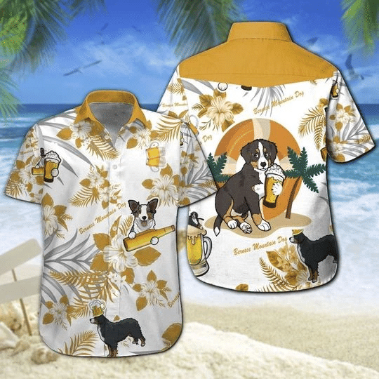 Bernese Mountain Dog Beer Hawaiian Shirt | For Men & Women | Adult | HW6480