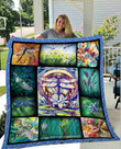 CUTE DRAGONFLY WITH FLOWER QUILT BLANKET MP699