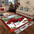 Christmas Red Truck Snowy Cardinals Living Room Rug MP785 PiC