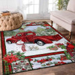 Christmas Red Truck Snowy Cardinals Living Room Rug MP785 PiC