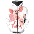 3D ALL OVER PRINTED TWO PIG SHIRTS AND SHORT PG2