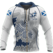 Scottish Thistle Pullover Hoodie Rugby Style