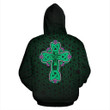 Scotland Pullover Hoodie - Celtic Cross With Flowers Thistle NNK022922