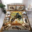 Personalized Name Rodeo Bedding Set Horse Riding Art