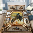 Personalized Name Rodeo Bedding Set Horse Riding Art