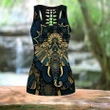 Elephant Royal Mandala Premium 3D All Over Printed Legging Tank Top Combo