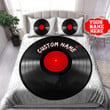 Customize Name Vinyl Record Bedding Set HHT11052105