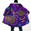 Aboriginal Purple Turtles Australia Indigenous Cloak for men and women