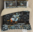 Personalized Name Horse Racing Bedding Set