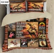 Personalized Name Bull Riding Bedding Set Rodeo Art Ver 3
