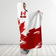 Canada Day No3 Personalized Name Pullover Premium Unisex Hooded Blanket Maple Leaf