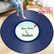 Customize Name Vinyl Record Circle Rug HHT11052101