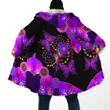 Aboriginal Naidoc Week 2021 Purple Butterflies Cloak For Men And Women