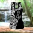 Amazing Polynesian Tattoo Anchor Personalized Deluxe Legging & Tank Top ML