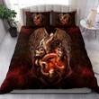 Dragon skull bedding set