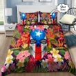 Customize Name Floral Skull Puerto Rico Bedding Set DQB03042101