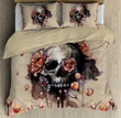 Skull And Flowers Art Bedding Set TNA11062003