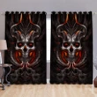 Satanic Skull Curtains DQB07212001-TQH-Curtains-TQH-52'' x 63''-Vibe Cosy™