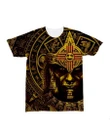 3D All Over Aztec Warrior Mexican Hoodie Yellow