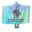 3D All Over Love Mamasaurus Hoodie Dress Leggings Blanket