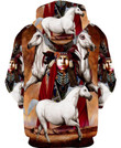 3D All Over Print Horse Hoodie NM120808