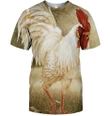3D All Over Print Painting Rooster Shirt