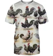 3D All Over Print Rooster Collector Shirt