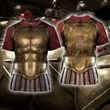 3D All Over Print Sparta Armor Hoodie
