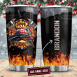 Personalized Firefighter Customize Name Stainless Steel Tumbler 02032105.CTQH