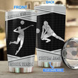 Personalized Name Volleyball Stainless Steel Tumbler