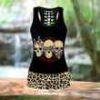 Skull Combo Hollow Tank Top And Legging Outfit TR04032101