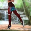 Dragon red and blue legging + hollow tank combo custom name