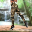 Amazing Polynesian Traditional Tattoo Deluxe Legging & Tank Top ML