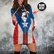 Customize Name Puerto Rico Girl Hoodie Dress TNA03032103