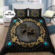 Personalized Name Bull Riding Bedding Vintage Calf Roping