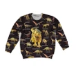3D All Over Printed Black Dinosaurs T-Rex Shirts