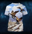 3D All Over Printed Canada Geese Shirts and Shorts