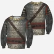 3D All Over Printed Chainmail Knight Medieval Armor Tops MP250201