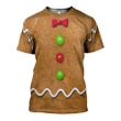 3D All Over Printed Ginger Bread Man Shirts and Shorts