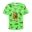 3D All Over Printed Green Dinosaurs T-Rex Shirts