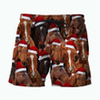 3D All Over Printed Horse Merry Christmas Shirts and Shorts