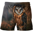 3D All Over Printed Owl Royal Shirts and Shorts