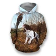 3D All Over Printed Pheasant Hunting Shirts Hoodie