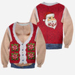 3D All Over Printed Real Men's Hairy Ugly Christmas Shirts and Shorts