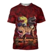 3D All Over Printed T-Rex Collage Shirts and Shorts