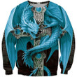 3D AOP Blue Dragon Shirt