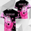 3D Breast Cancer Never Fight Alone Sunflower Girl Hoodie T-Shirt Sweatshirt SU110307
