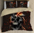 3D Love dragon skull bedding set